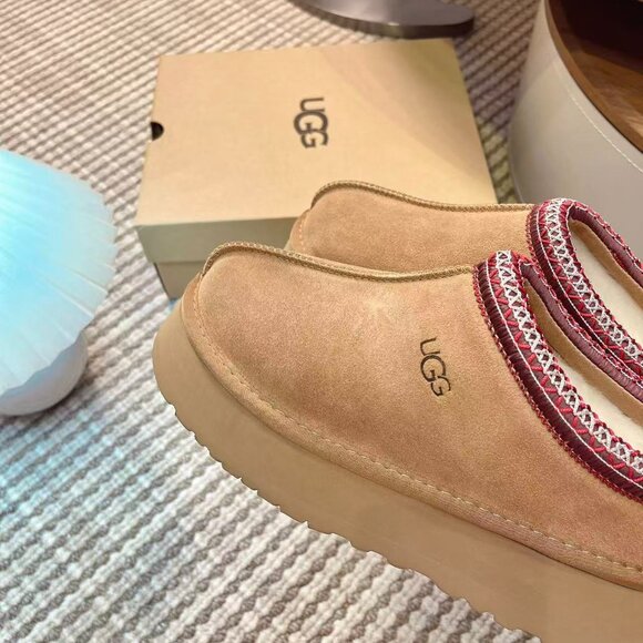 Ugg Tazz Platform Slippers Chestnut - Picture 6 of 9